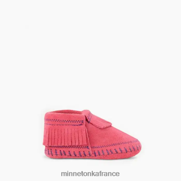 Riley bottillon enfants Minnetonka rose vif 6N6FP479 chaussure