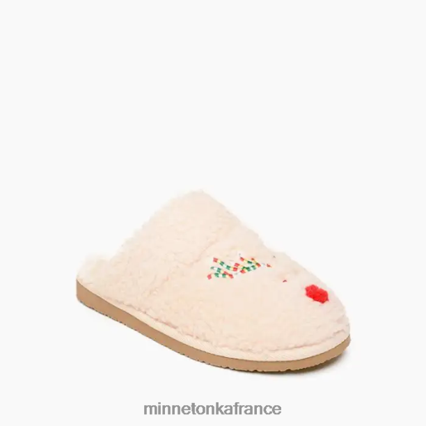 camisole de renne enfants Minnetonka renne à la crème 6N6FP500 chaussure