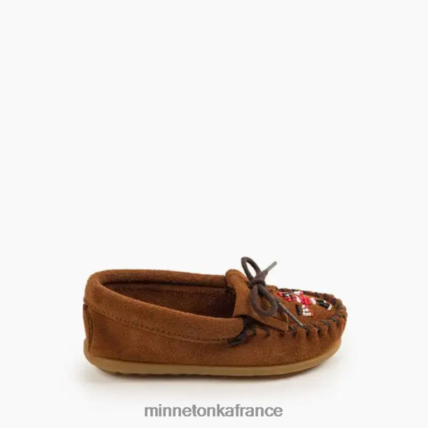 Moc Thunderbird enfants Minnetonka brun 6N6FP460 chaussure
