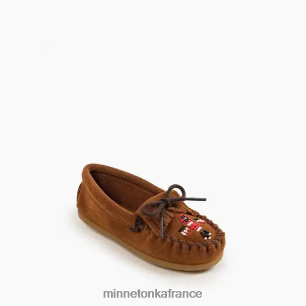 Moc Thunderbird enfants Minnetonka brun 6N6FP460 chaussure