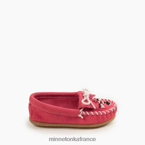 Moc Thunderbird enfants Minnetonka rose vif 6N6FP461 chaussure