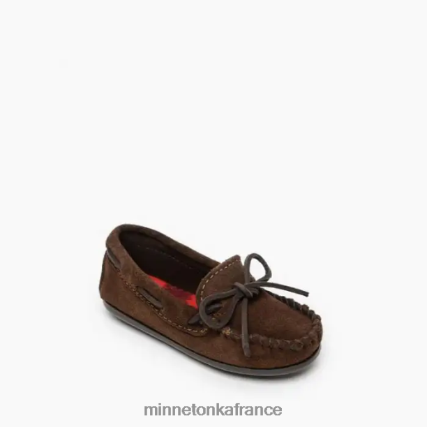 bateau moc enfants Minnetonka chocolat 6N6FP456 chaussure
