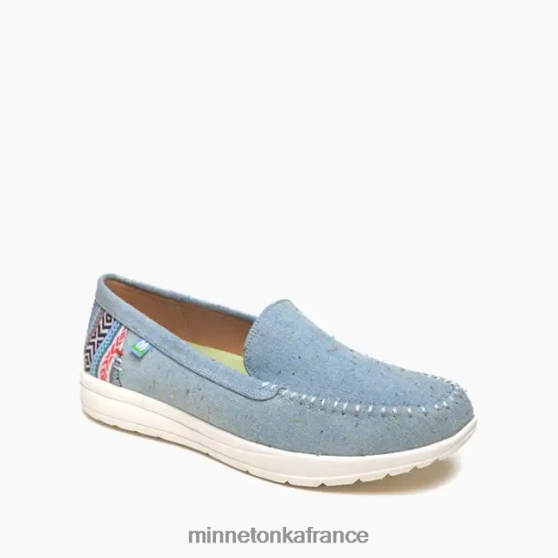 découvrir femmes Minnetonka taches de denim légères 6N6FP105 chaussure