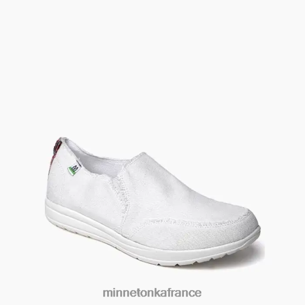 étendue écologique femmes Minnetonka blanc 6N6FP322 chaussure