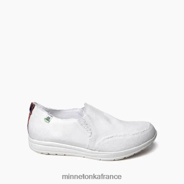 étendue femmes Minnetonka blanc 6N6FP137 chaussure