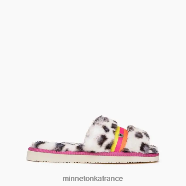 Londres femmes Minnetonka imprimé léopard blanc 6N6FP279 chaussure