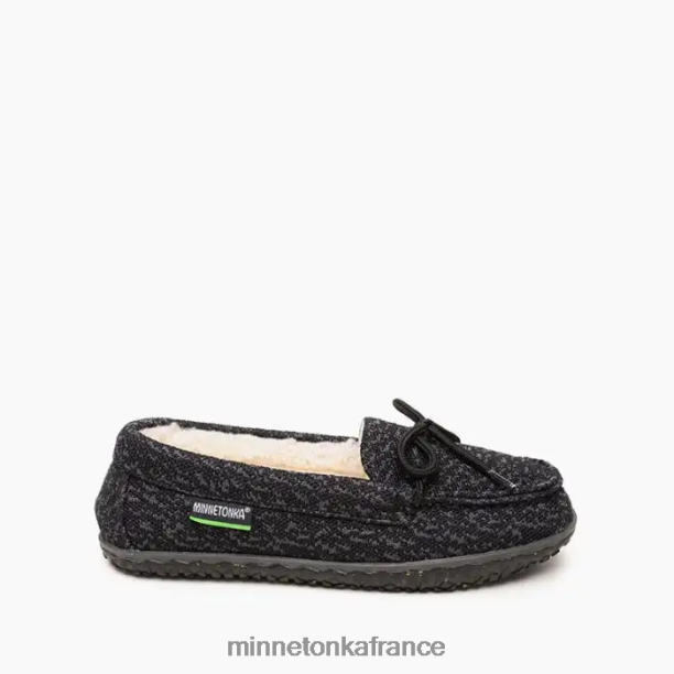 chêne écologique femmes Minnetonka noir 6N6FP265 chaussure