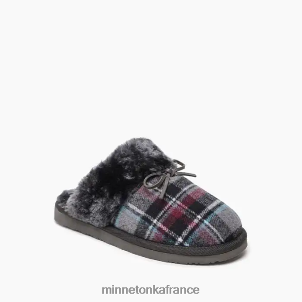 éraflure femmes Minnetonka plaid gris d'automne 6N6FP306 chaussure