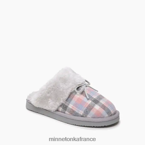 éraflure femmes Minnetonka plaid rose 6N6FP307 chaussure
