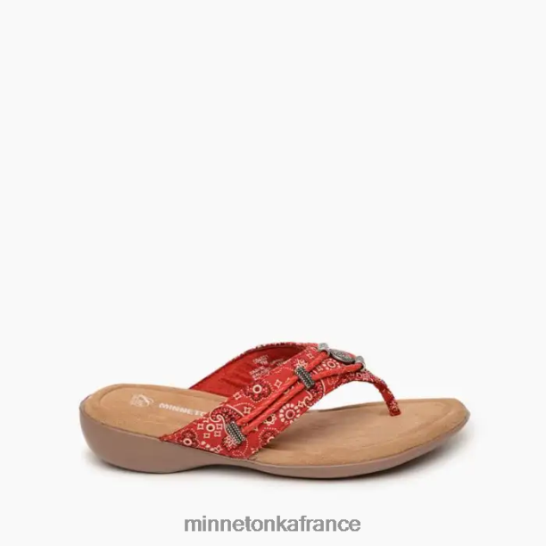 Silverthorne 360 femmes Minnetonka bandana rouge 6N6FP160 chaussure