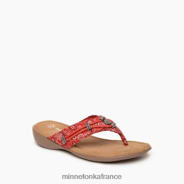Silverthorne 360 femmes Minnetonka bandana rouge 6N6FP160 chaussure