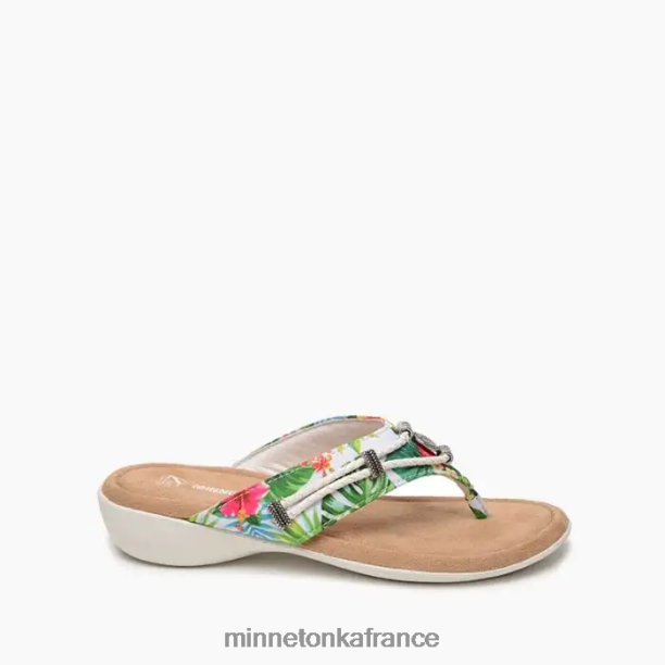 Silverthorne 360 femmes Minnetonka imprimé tropical blanc 6N6FP164 chaussure