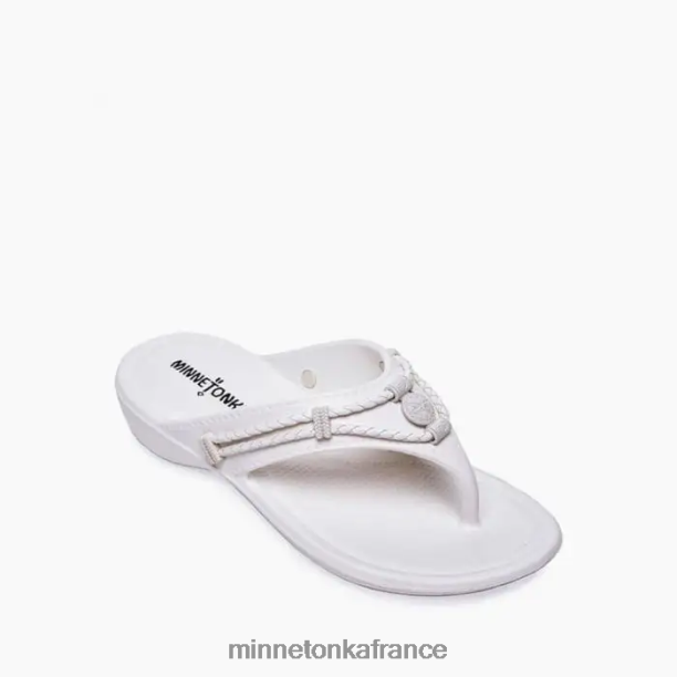 prisme d'argent femmes Minnetonka blanc 6N6FP195 chaussure