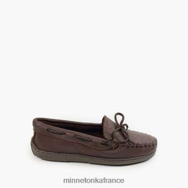 classique en peau d'orignal femmes Minnetonka chocolat 6N6FP108 chaussure
