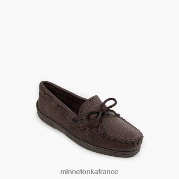 classique en peau d'orignal femmes Minnetonka chocolat 6N6FP108 chaussure