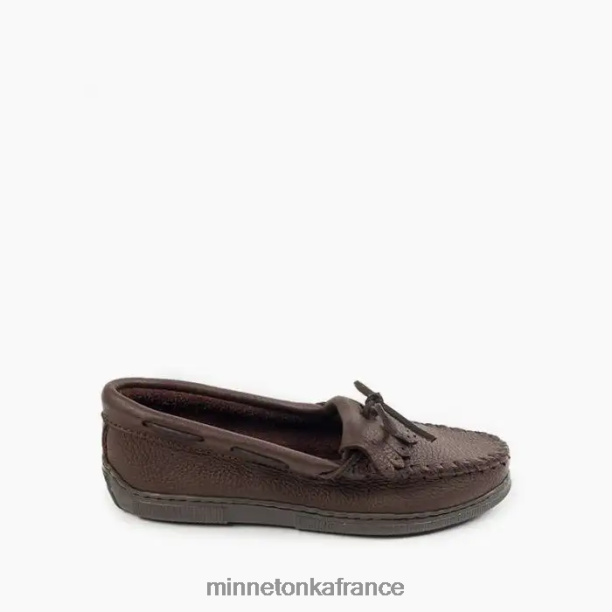 kilty en peau d'orignal femmes Minnetonka chocolat 6N6FP113 chaussure