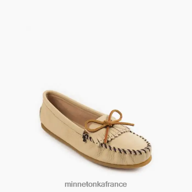 kilty en peau de cerf femmes Minnetonka Champagne 6N6FP96 chaussure