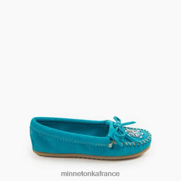 moi à nous moc femmes Minnetonka turquoise 6N6FP145 chaussure