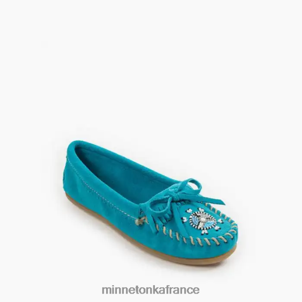 moi à nous moc femmes Minnetonka turquoise 6N6FP145 chaussure