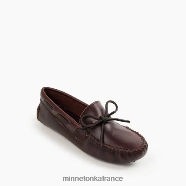 pilote classique femmes Minnetonka marron foncé 6N6FP130 chaussure