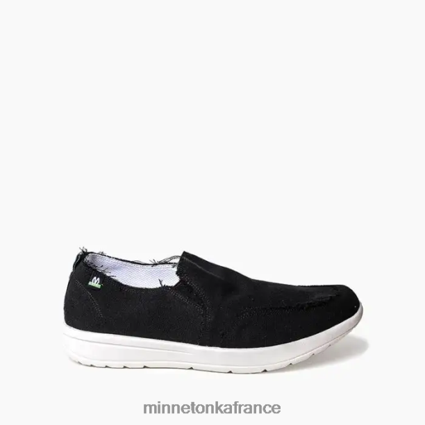 étendue Hommes Minnetonka noir 6N6FP349 chaussure