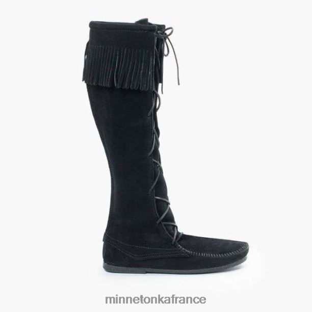 botte haute à lacets sur le devant Hommes Minnetonka noir 6N6FP440 chaussure