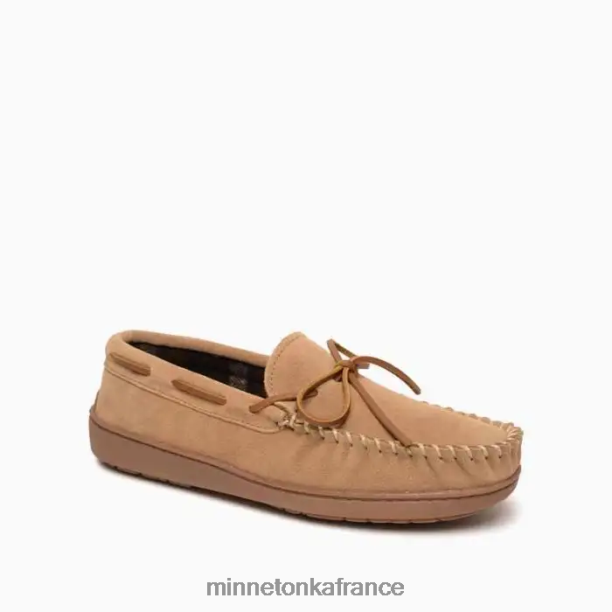 semelle rigide doublée à carreaux Hommes Minnetonka cannelle 6N6FP432 chaussure