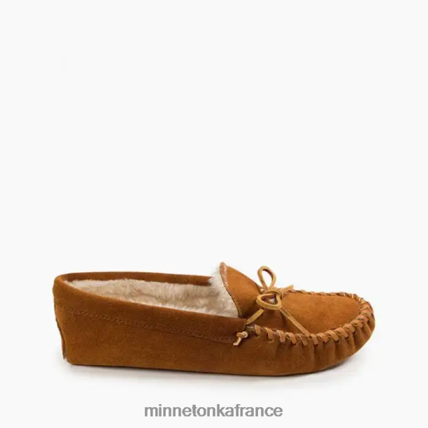 semelle souple doublée de poils Hommes Minnetonka brun 6N6FP412 chaussure