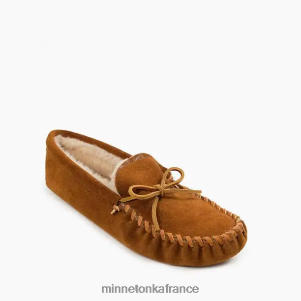 semelle souple doublée de poils Hommes Minnetonka brun 6N6FP412 chaussure