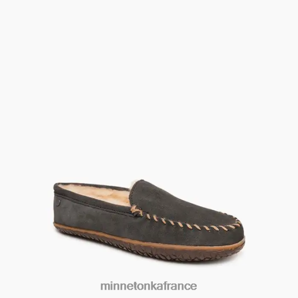 tobie en peau de mouton Hommes Minnetonka charbon 6N6FP371 chaussure