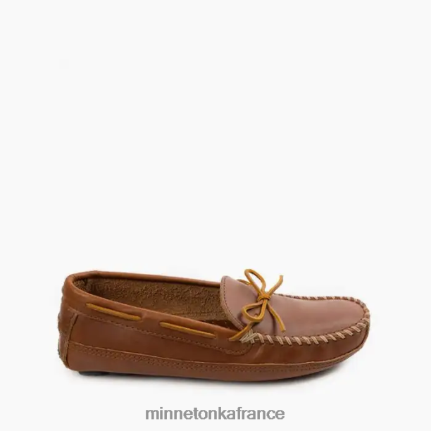 conducteur essentiel Hommes Minnetonka châtaigne 6N6FP345 chaussure