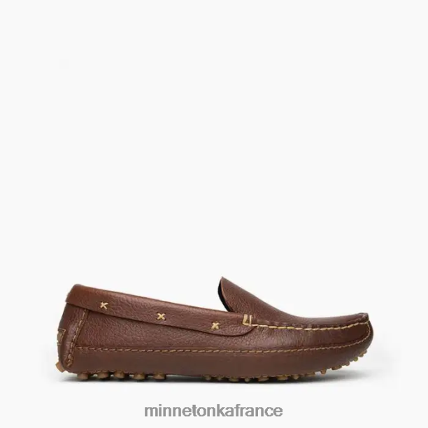 p.w. mocassin de conduite Hommes Minnetonka brun 6N6FP394 chaussure