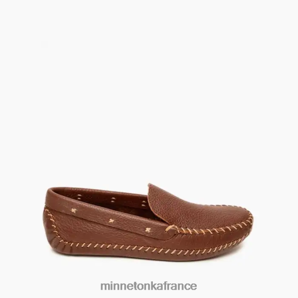 p.w. mocassins à semelle souple Hommes Minnetonka brun 6N6FP374 chaussure