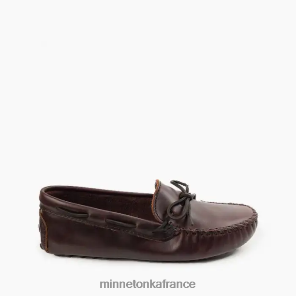 pilote classique Hommes Minnetonka marron foncé 6N6FP354 chaussure