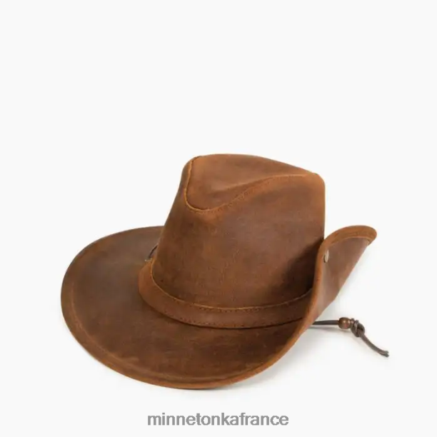 chapeau australien unisexe Minnetonka collerette brune 6N6FP524 accessoires